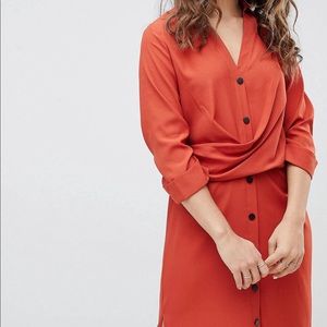 ASOS Wrap front shirt dress *NEW WITH TAGS*